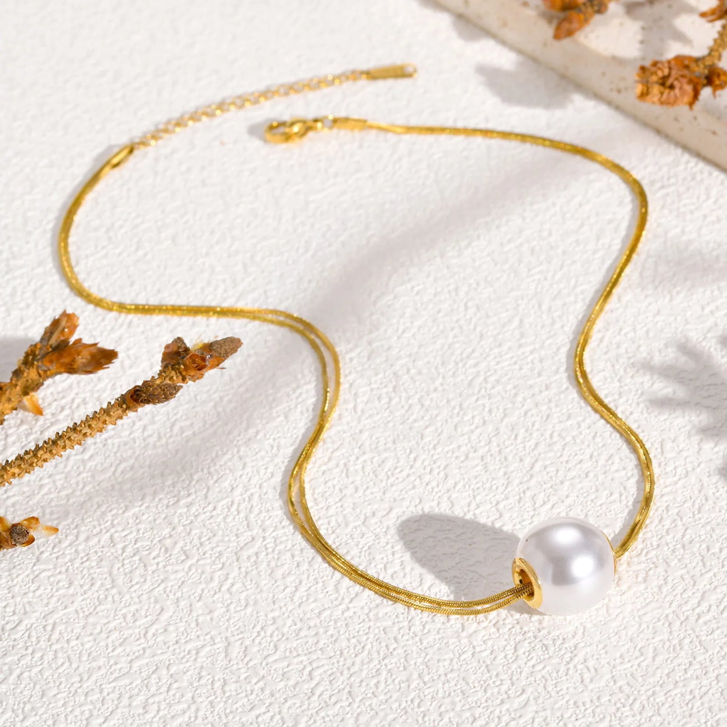 Collier Pendentif Perle