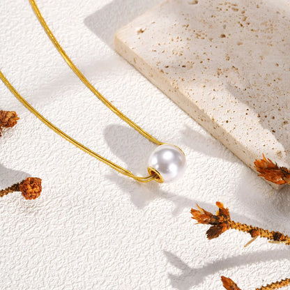 Collier Pendentif Perle