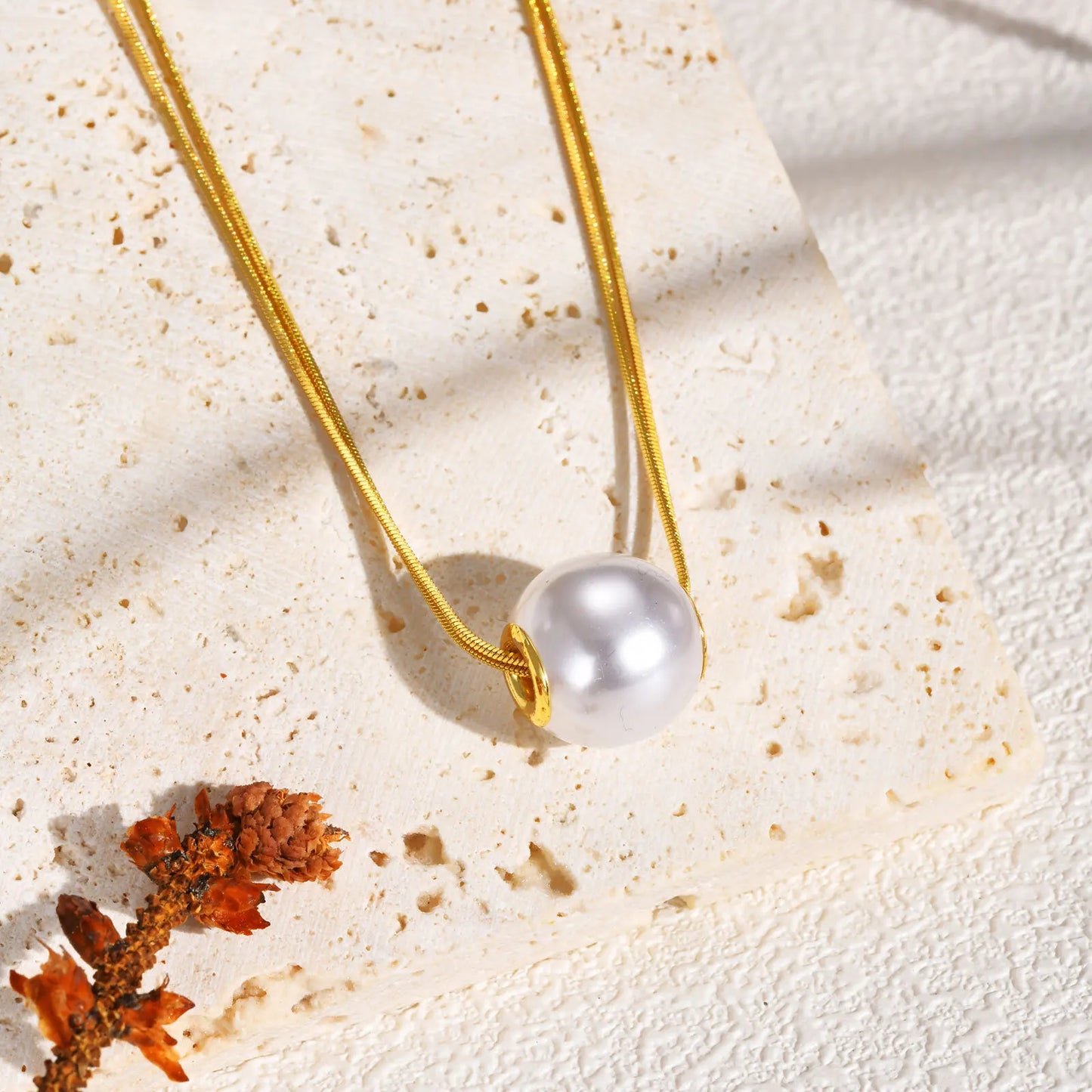 Collier Pendentif Perle